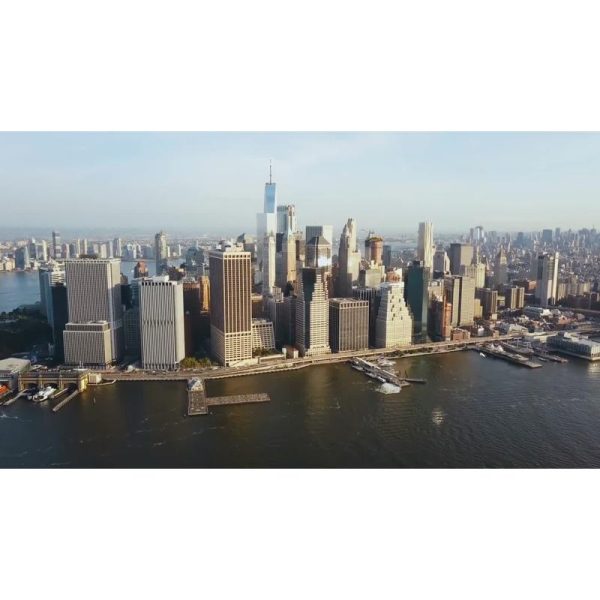 استوک ویدیویی مناظر هوایی نیویورک
