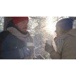 کمپ زوج در کولاک زمستانی | طبیعت برفی و ماجراجویی