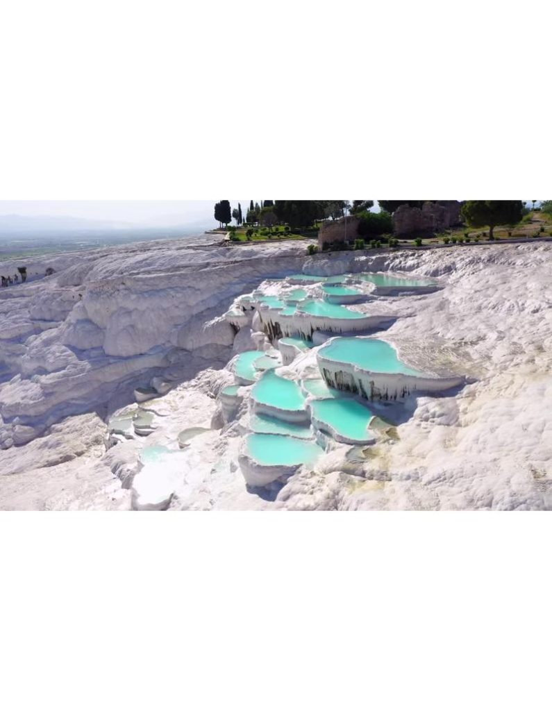 سخره های زیبا - پرواز هوایی مسحورکننده بر فراز پاموکاله ترکیه