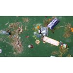 ویدیو استوک درباره آلودگی دریایی ناشی از زباله‌های شناور