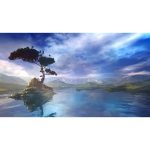 ویدیو استوک دریاچه کوهستانی قبل از سپیده‌دم با جزیره‌ای زیبا