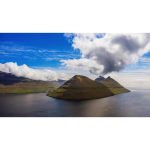 ویدیو استوک نمای هوایی از جزایر فارو