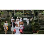 ویدیو استوک از مراسم نیایش راهبان هندو بالی در معبد بساگیه