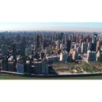 ویدیو استوک نمای هوایی از ساختمان‌های نیویورک