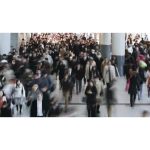 ویدیو استوک افراد در ایستگاه شibuya در ساعت شلوغی