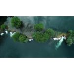 ویدیو استوک مناظر هوایی رودخانه مریزنیسا در کرواسی