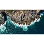 ویدیو استوک نمای هوایی آرام از زمین ناهموار