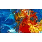 ویدیو استوک انفجار رنگی: هنر انتزاعی با جوهر مایع