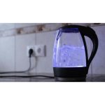 ویدیو استوک معرفی کتری برقی با دیواره‌های شیشه‌ای