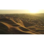 ویدیو استوک بیابان دبی در غروب آفتاب