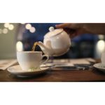 ویدیو استوک تغییر شکل چای داغ در فنجان