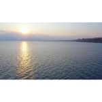 ویدیو استوک غروب و طلوع آفتاب از نمای پهپاد